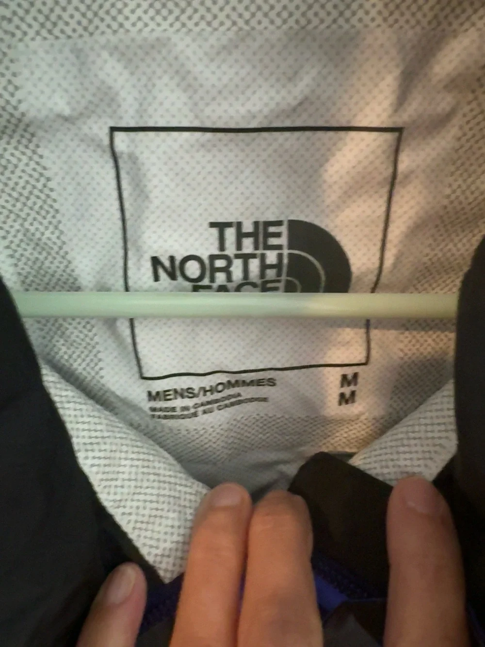The North Face Black + Purple Waterproof Hooded Jacket